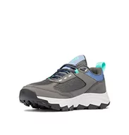 Buty trekkingowe damskie - Columbia Damskie buty trekkingowe Hatana Max Outdry, Szary - Ciemnoszary elektryczny turkus - 35 EU - miniaturka - grafika 1