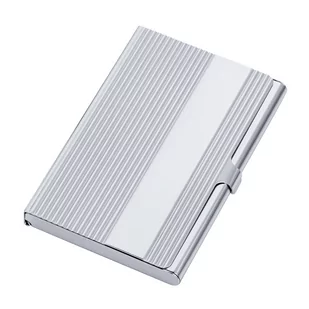 Elegancki Metalowy Wizytownik Dan Barmore Linear - Portfele - miniaturka - grafika 1