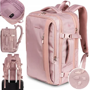 Plecak wielofunkcyjny podróżny do samolotu uniwersalny Pink Wings - Plecaki - miniaturka - grafika 1