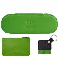 Etui na klucze - ETUI NA OKULARY, ETUI NA KLUCZE I BRELOCZEK ZESTAW PREZENTOWY W KOLORZE ZIELONYM PAOLO PERUZZI ZUP-121-GR - miniaturka - grafika 1