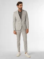 Garnitury - Finshley & Harding London Męski garnitur Mężczyźni Slim Fit szary|wielokolorowy w kratkę, 44 - miniaturka - grafika 1