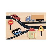 Układanki dla dzieci - Kids Concept Puzzle samochody Aiden 1000346 - miniaturka - grafika 1