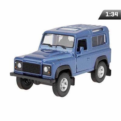 Autko model 1:34 Land Rover Defender niebieski