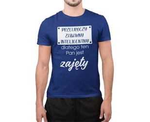 Koszulka na walentynki dla chłopaka z napisem PRZEUROCZY ZABAWNY INTELIGENTNY - Walentynki - miniaturka - grafika 1