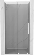 Ścianki i drzwi prysznicowe - Mexen Velar drzwi prysznicowe rozsuwane 100 cm, transparent, białe - 871-100-000-01-20 - miniaturka - grafika 1