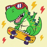 Malowanie po numerach - Ideyka Malowanie po numerach - Fajny dinozaur Kids - miniaturka - grafika 1