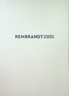 Rembrandt osobiście in person - Książki o kulturze i sztuce - miniaturka - grafika 1