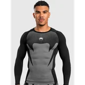 Kimona, stroje i obuwie - Venum Rashguard Długi Rękaw Long Sleeve Attack Black/Grey - miniaturka - grafika 1