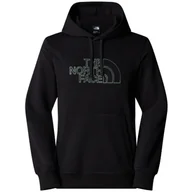 Bluzy sportowe męskie - Męska bluza The North Face Drew Peak Light Hoodie Rozmiar: L / Kolor: czarny/zielony - miniaturka - grafika 1