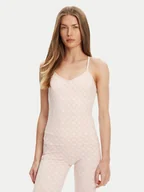 Koszulki i topy damskie - Guess Top V5YP11 MC03W Różowy Slim Fit - miniaturka - grafika 1