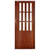 Drzwi wewnętrzne - Drzwi harmonijkowe st13 85 x 203 cm mahoń - miniaturka - grafika 1