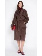 Kurtki damskie - ASSUILI Płaszcz przejściowy w kolorze brązowym - miniaturka - grafika 1