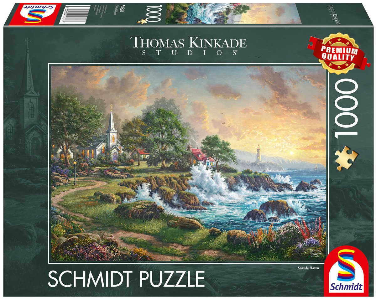 Schmidt, Puzzle PQ THOMAS KINKADE Nadmorski krajobraz, 1000 el.