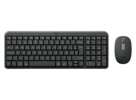 Zestawy myszka + klawiatura - Zestaw klawiatura + LOGITECH MK250 grafitowy - miniaturka - grafika 1