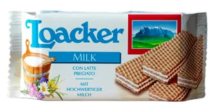 Wafelki z mlecznym kremem 45g - Loacker - Batoniki - miniaturka - grafika 1