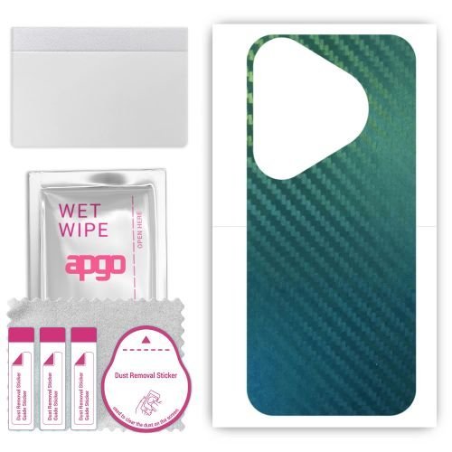 folia naklejka skórka strukturalna na TYŁ do Huawei Pura 70 Pro - Carbon Kameleon CAKA1 - apgo SKINS