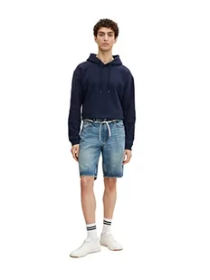 TOM TAILOR Denim Męskie Spodnie jeansowe o luźnym kroju 1032259, 10118 - Used Light Stone Blue Denim, M - Spodenki męskie - miniaturka - grafika 1
