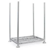 Szafy i regały magazynowe - Regał kolumnowy, możliwość układania w stosy, 1060 x 1395 x 1960 mm - miniaturka - grafika 1