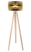 Lampy stojące - Macodesign Lampa podłogowa Magia złota tripod-foto-042p, 60 W - miniaturka - grafika 1