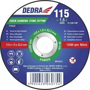 Dedra Tarcza do cięcia kamienia F13453 - Tarcze do pił - miniaturka - grafika 1