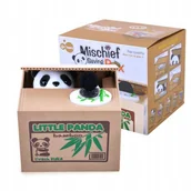Skarbonki - SKARBONKA PANDA NA BATERIE ZBIERA KRADNIE MONETY ZABIERA INTERAKTYWNA SEJF - miniaturka - grafika 1