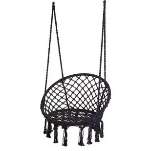 ProGarden Krzesło wiszące ProGarden X28000210 80cm okrągłe hamak bujak siedzisko wiszące na taras i balkon X28000210 - Fotele ogrodowe wiszące - miniaturka - grafika 1