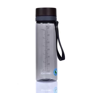 Butelka na wodę Casno Trinity Szara - 800 ml - Shakery i bidony sportowe - miniaturka - grafika 1