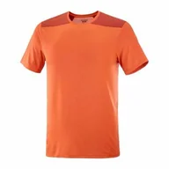 Koszulki sportowe damskie - Koszulka Salomon Outline Burnt Ochre - miniaturka - grafika 1