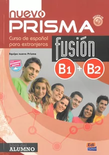 Nuevo Prisma fusion B1+B2 alumno + CD EDI-NUMEN Nowa - Podręczniki dla liceum - miniaturka - grafika 1