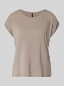 Koszulki i topy damskie - T-shirt o kroju regular fit z mieszanki lyocellu model ‘AVA’ - miniaturka - grafika 1