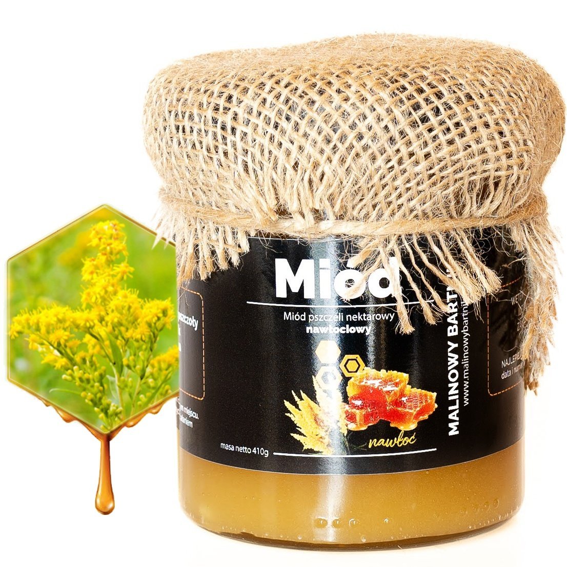 MIÓD Nawłociowy Nawłoć 410g Nektarowy Polskie Pasieki Z Nawłoci Polski 2024