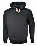 Bluzy męskie - Bluza męska kangurka CZARNA gruba klasyczna r.XXL - miniaturka - grafika 1