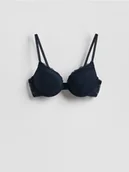 Biustonosze - Reserved - Siateczkowy biustonosz push up - granatowy - miniaturka - grafika 1