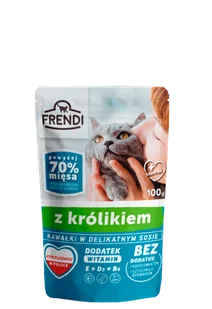 Frendi kawałki w delikatnym sosie z kurczakiem dla kota 20x100g 5 smaków - Mokra karma dla kotów - miniaturka - grafika 6