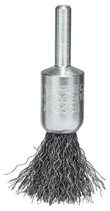 Bosch Szczotka pędzlowa stal szczotka 15 mm 0 2 mm 4500 obr./min 15 mm Drut stalowy trzonka 6 mm 2608622114 1 szt - Materiały ścierne - miniaturka - grafika 1