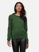 Swetry damskie - Vila Sweter Ril 14054177 Zielony Regular Fit - miniaturka - grafika 1
