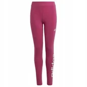 Legginsy - Legginsy dla dzieci adidas Essentials Linear Logo Cotton Tights różowe IC35 - miniaturka - grafika 1