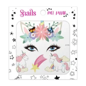 Zabawy w naśladowanie dorosłych - Snails, Naklejki na twarz Face Tattoo Snails - Unicorn Crown - miniaturka - grafika 1
