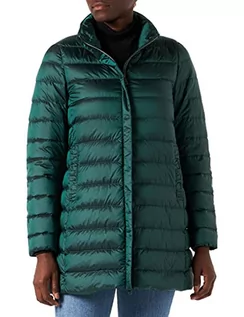 Płaszcze damskie - Geox Płaszcz damski D Jaysen Down Coat, DK PINEGROOVE Green, 46 (DE) - grafika 1