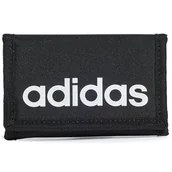 Portfele - Portfel adidas Sportswear Linear JE8346 - czarny - miniaturka - grafika 1