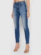 Spodnie damskie - Guess Jeansy W2GA94 D3ZTL Granatowy Skinny Fit - miniaturka - grafika 1