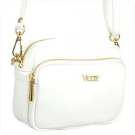 Torebki damskie - VEZZE mała skórzana listonoszka biała - miniaturka - grafika 1