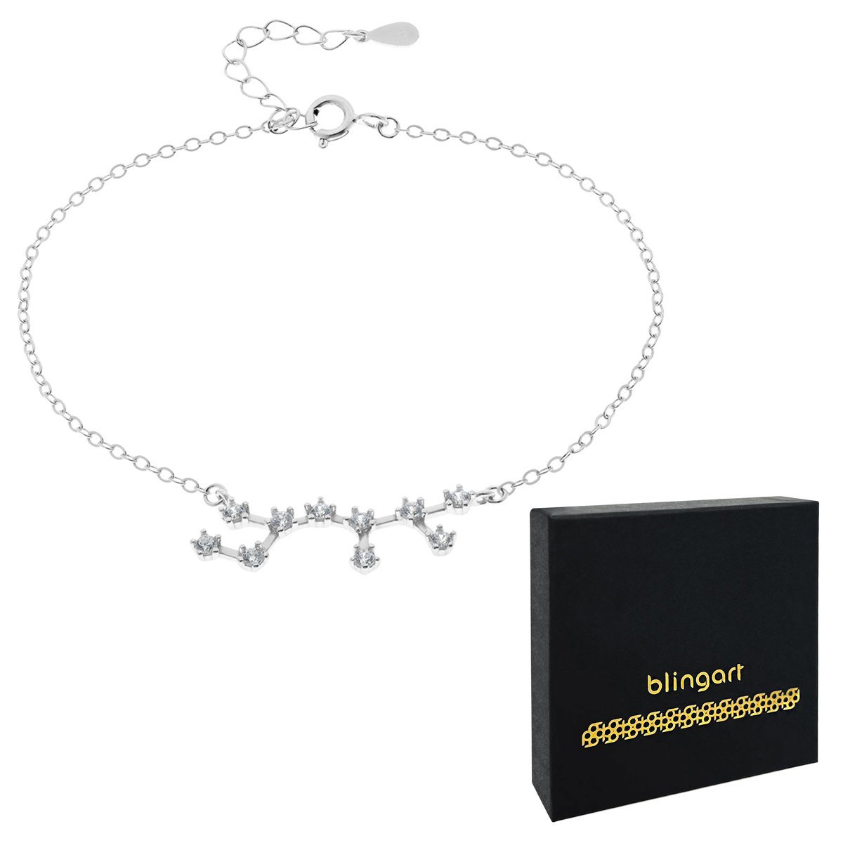 Bransoletka srebrna damska znak zodiaku STRZELEC