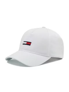 Czapki męskie - Tommy Jeans Czapka z daszkiem Tjm Flag Cap AM0AM08496 Biały - grafika 1