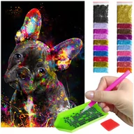 Zabawki kreatywne - Haft Diamentowy ARTULIO, Obraz DIY 5D, Diamond Painting, Mozaika Diamentowa 40X60cm (Malowniczy pies) + Zestaw Akcesoriów - miniaturka - grafika 1