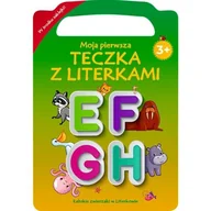 Książki edukacyjne - Łebskie zwierzaki w literkowie. Moja pierwsza teczka z literkami. Literki E-H - miniaturka - grafika 1