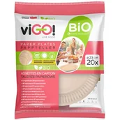 Akcesoria do grilla - Talerz papierowy VIGO 7312221 23 cm (20 sztuk) - miniaturka - grafika 1