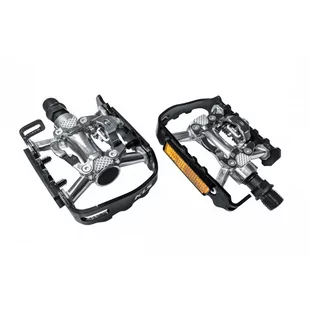 Pedały alum. MTB/trekk/coss KELLYS KLS CLIPPER SPD-platforma, 9/16, odlaski - Pedały rowerowe - miniaturka - grafika 1