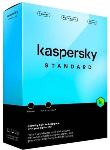 Kaspersky Standart 1 Gads 3 Iekartam KL1041OUCFS