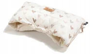Akcesoria do wózków - La Millou mufka do wózka ocieplacz dłoni ortaliom / Heartbeat beige - miniaturka - grafika 1